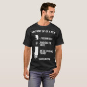 ピュー兵器おもしろい銃の解剖学 Tシャツ (正面フル)