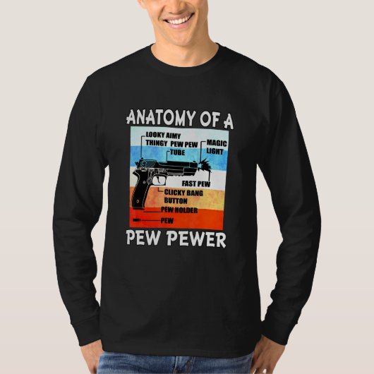 ピュー小水銃の弾薬兵器の解剖学_6 Tシャツ (正面)