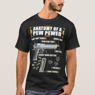 ピュー小水銃9mmピストルのメンズ解剖学 tシャツ