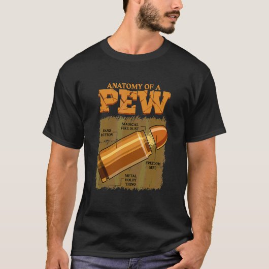 ピュー武器銃の解剖学 Tシャツ (正面)