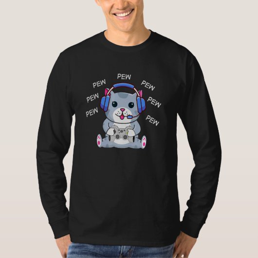 ピュー猫 Tシャツ (正面)