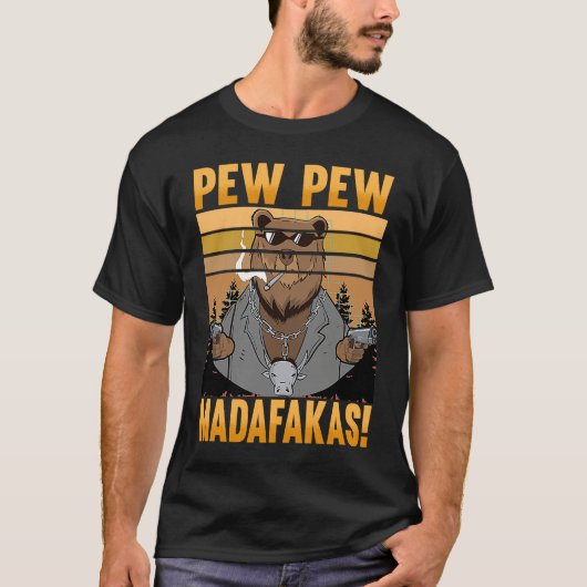 ピュー・ピュー・マダファカス クマ めちゃくちゃ熊 Tシャツ (正面)
