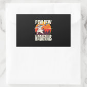 ピュー・ピュー・マダファカス・ピュー・マダファカス・ヤギ 長方形シール (バッグ)