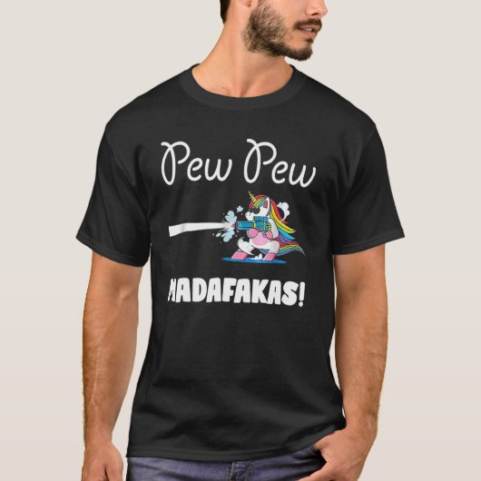 ピュー・マダファカス女性ユニコーン Tシャツ (正面)