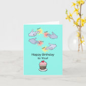 ピューPewハンズメンキッズゲーマーおもしろいハッピーバースデー カード (黄色い花)