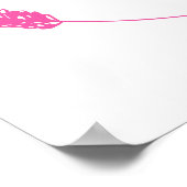 ピユニークッ鮮やかク結婚のサインと形見 ポスター (角)