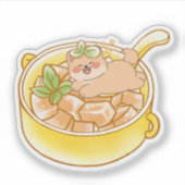 ピョウの可愛いお椀 シール (正面)