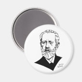 ピョートルチャイコフスキー マグネット (正面/裏面)