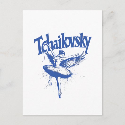 ピョートル・イリッチ・チャイコフスキーSWAN LAKE ポストカード (正面)