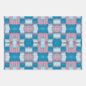 ピヨテステッチモザイクビーディングタイルシームレスパターン ラッピングペーパーシート (正面3)