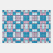 ピヨテステッチモザイクビーディングタイルシームレスパターン ラッピングペーパーシート (正面)