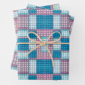 ピヨテステッチモザイクビーディングタイルシームレスパターン ラッピングペーパーシート (インサイチュ)