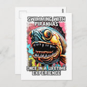 ピラおもしろいニャことわざス笑わされるイミングジョーク引用文 ポストカード (正面/裏面)