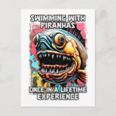 ピラおもしろいニャことわざス笑わされるイミングジョーク引用文 ポストカード (正面)