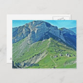 ピラタス山トラベルスイス山の風景 ポストカード (正面/裏面)