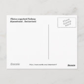 ピラタス鉄道はがき ポストカード (裏面)