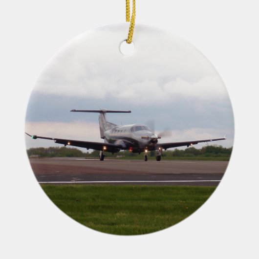 ピラタスPC 12 セラミックオーナメント (正面)