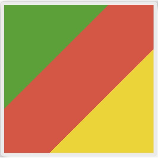 ピラチニ共和国国旗 シール (正面)