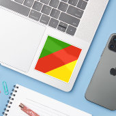 ピラチニ共和国国旗 シール (ノートパソコンとiPhone)