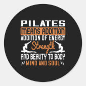 ピラツとは、エネルギー精神と魂の追加を意味する ラウンドシール (正面)