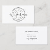 ピラツインストラクターピラツ文字名刺 名刺 (正面/裏面)