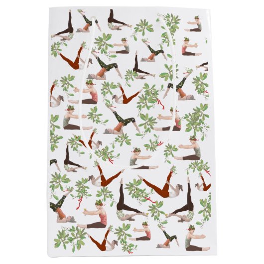 ピラツクリスマス抱き枕 ミディアムペーパーバッグ (正面)