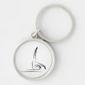 ピラツコントロールバランスポーズ – リフォーマー キーホルダー (正面)