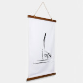 ピラツコントロールバランスポーズ – リフォーマー 吊り下げ型タペストリー (傾斜あり)