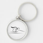 ピラツコーディネーションポーズ – リフォーマー キーホルダー (正面)