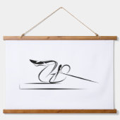 ピラツコーディネーションポーズ – リフォーマー 吊り下げ型タペストリー (正面)