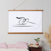 ピラツコーディネーションポーズ – リフォーマー 吊り下げ型タペストリー (寝室)