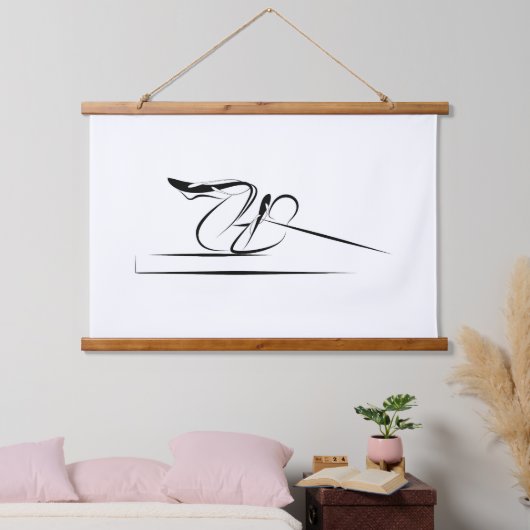 ピラツコーディネーションポーズ – リフォーマー 吊り下げ型タペストリー (寝室)