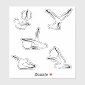 ピラツスクラップブック文房具スタンプ シール (シート)