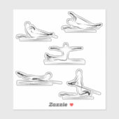 ピラツスクラップブック文房具スタンプ シール (シート)