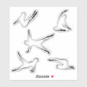 ピラツスクラップブック文房具スタンプ シール (シート)