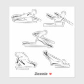 ピラツスクラップブック文房具スタンプ シール (シート)