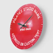 ピラツスタジオオーナーピラツクラスピラティス先生 ラージ壁時計 (傾斜)