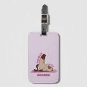 ピラツバトラストレーニングキティキャットラゲージタグ ラゲッジタグ (正面縦)