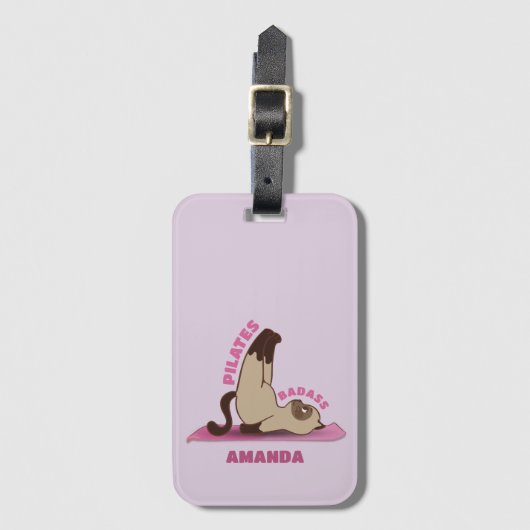 ピラツバトラストレーニングキティキャットラゲージタグ ラゲッジタグ (正面縦)