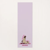 ピラツバトラストレーニングキティキャット名前をカスタムする ヨガマット (裏面)