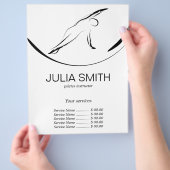 ピラツポーズサイドベンドフライヤー チラシ (手)