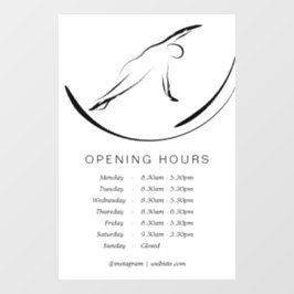 ピラツポーズサイドベンド ウィンドウサイン