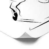 ピラツポーズピミニマルラテスポーズピラツリフォーマー ポスター (角)