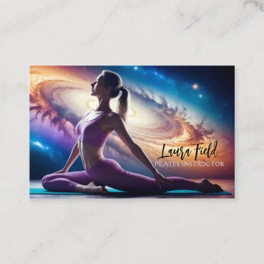 ピラツヨガインストラクターコスモス銀河系 名刺 (正面)