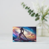 ピラツヨガインストラクターコスモス銀河系 名刺 (スタンド正面)