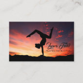 ピラツヨガインストラクターサンセット 名刺 (正面)