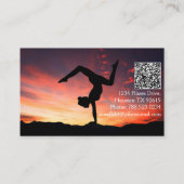 ピラツヨガインストラクターサンセット 名刺 (裏面)