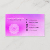 ピラツヨガインストラクター先生マンダラ 名刺 (裏面)