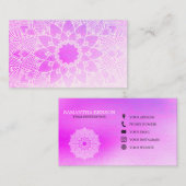 ピラツヨガインストラクター先生マンダラ 名刺 (正面/裏面)