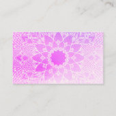 ピラツヨガインストラクター先生マンダラ 名刺 (正面)